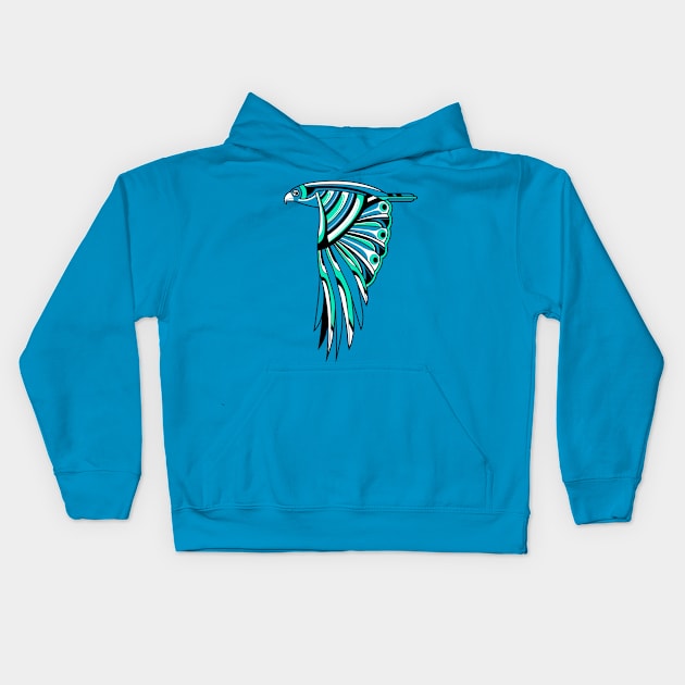 Hawk Deco 2 Kids Hoodie by qetza